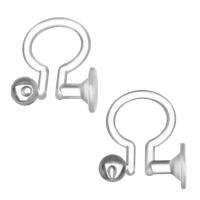 Plastic Earring Clip Component DIY & transparent Sold By Lot