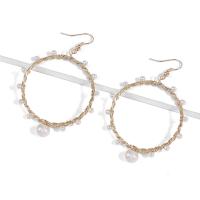Freshwater Pearl Earrings Brass with Freshwater Pearl for woman Sold By Pair
