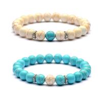 Gemstone Bracelets, plated, different materials for choice & Unisex, Length:7.4 Inch, 5Strands/Lot, Sold By Lot