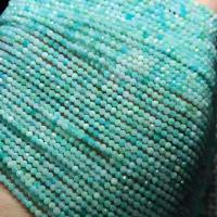 Amazonit Beads, poleret, du kan DIY & forskellig størrelse for valg & facetteret, grøn, Solgt Per Ca. 15 inch Strand