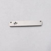 Stainless Steel Connector plated DIY & 1/1 loop & hollow nickel lead & cadmium free 6*35mm Approx 1.4mm Sold By Lot