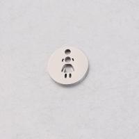 Stainless Steel Pendants plated DIY & hollow nickel lead & cadmium free 12mm Approx 1.5mm Sold By Lot