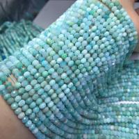 Amazonit Perlen, poliert, DIY & facettierte, blau, 5x3mm, ca. 78PCs/Strang, verkauft per ca. 15 ZollInch Strang