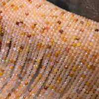 giada gialla perla, Cerchio, lucido, DIY & sfaccettati, 3mm, Appross. 128PC/filo, Venduto per Appross. 15 pollice filo