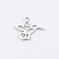 Stainless Steel Animal Pendants, Bird, DIY & hollow, original color, 16.7*20.5mm, Hole:Approx 2mm, 10PCs/Lot, Sold By Lot