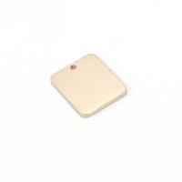 Stainless Steel Pendants, Square, plated, DIY, more colors for choice, 15*20mm, Hole:Approx 1.5mm, 10PCs/Lot, Sold By Lot