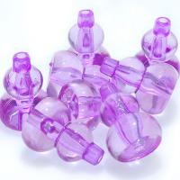 Perles acryliques transparentes, Acrylique, calebasse, moulage par injection, couleurs mélangées, 25x34mm, Environ 120PC/kg, Vendu par kg