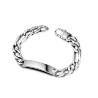 Titanium Steel Bracelet polished fashion jewelry & punk style & for man 9.4mm Length Approx 8.3 Inch Sold By PC