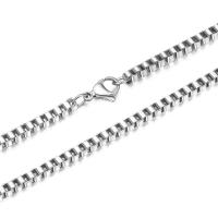 Partículas de acero Collar de cadena, Joyería & unisexo & diverso tamaño para la opción, Vendido por UD