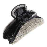 Haar Claw Clips, Bergkristal, met Acryl, mode sieraden & voor vrouw, 62x30mm, Verkocht door PC