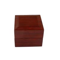 Multifunktionale Schmuck-Box, Holz, mit Schwamm & Baumwollsamt, Modeschmuck, Henna Rot, 75.50x75.50x61mm, verkauft von PC