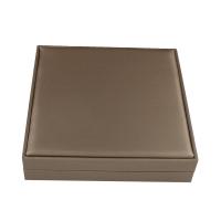 Cardboard Necklace Box, with Sponge & Velveteen, Squaredelle, more colors for choice, 188x188x40mm, Sold By PC
