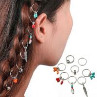 Mixed Hair Accessories, Tibetan Style, plated, 8 pieces & for woman, silver color, nickel, lead & cadmium free, Sold By Set