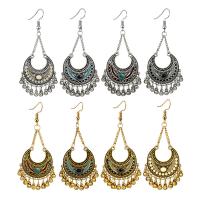 Tibetan Style Drop Earrings, brass earring hook, plated, for woman, more colors for choice, nickel, lead & cadmium free, Sold By Pair