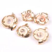 Shell Pendants plated fashion jewelry & DIY & hollow 20-30mm Sold By PC