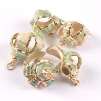 Shell Pendants Conch real gold plated fashion jewelry & DIY 20-30mm Sold By PC