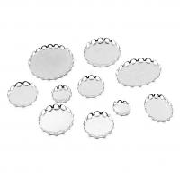Stainless Steel Cabochon Setting DIY original color Sold By Bag