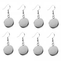 Stainless Steel Earring Drop Component DIY original color Sold By Bag