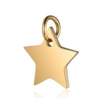 Stainless Steel Pendants Star plated fashion jewelry Approx 5mm Sold By Lot