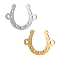 Stainless Steel Connector Horseshoes plated 1/1 loop nickel lead & cadmium free Approx 2mm Sold By Lot