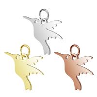 Stainless Steel Animal Pendants Hummingbird plated fashion jewelry nickel lead & cadmium free Approx 5mm Sold By Lot