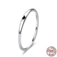 925 Sterling Silver Finger Rings real silver plated Unisex & enamel 2mmuff0c1mm US Ring Sold By PC