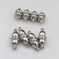 Tibetan Style Magnetic Clasp, platinum color plated, different styles for choice, more colors for choice, nickel, lead & cadmium free, 8x5mm, 100PCs/Bag, Sold By Bag