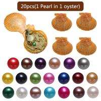 Akoya Cultured Sea Pearl Oyster Pärlor, Akoya Odlade Pärlor, Potatis, blandade färger, 7-8mm, 20PC/Bag, Säljs av Bag