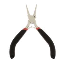 Jewelry Plier, Stainless Steel, with Rubber, black, 74x123x7mm, Sold By PC