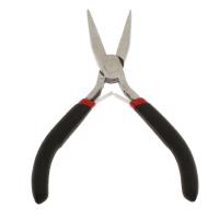 Jewelry Plier, Stainless Steel, with Rubber, black, 76x120x7mm, Sold By PC