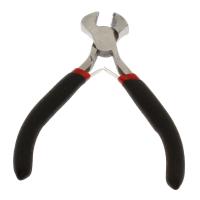Jewelry Plier, Stainless Steel, with Rubber, black, 71x99x7mm, Sold By PC