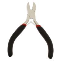 Jewelry Plier, Stainless Steel, with Rubber, black, 75x107x7mm, Sold By PC