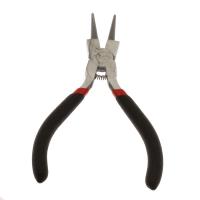 Jewelry Plier, Stainless Steel, with Rubber, black, 74x117x7mm, Sold By PC