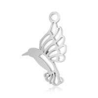 Stainless Steel Animal Pendants, Bird, for woman & hollow, original color, 13x18.5mm, Hole:Approx 2mm, 10PCs/Lot, Sold By Lot