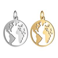 Stainless Steel Pendants, Round, for woman & hollow, more colors for choice, 17.5x23mm, Hole:Approx 5mm, 10PCs/Lot, Sold By Lot
