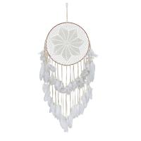 Fashion Dream Catcher Iron with Velveteen & Feather & Wood handmade white nickel lead & cadmium free Sold By PC