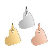 Stainless Steel Heart Pendants, Unisex & different styles for choice, more colors for choice, Hole:Approx 4mm, 5PCs/Lot, Sold By Lot