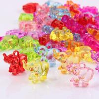 Acrylic Pendants Elephant injection moulding random style mixed colors Approx 1mm Approx Sold By Lot
