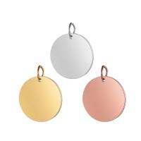 Stainless Steel Pendants, Flat Round, DIY & different styles for choice, 5PCs/Lot, Sold By Lot