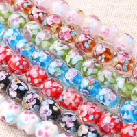 Inner Flower Lampwork Beads Round 14mm Approx 2mm Sold By Lot