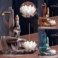 Backflow Incense Burner Porcelain purify the air nickel lead & cadmium free Sold By PC