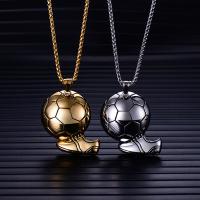 Nerezová ocel Šperky Přívěsky, Nerez, Fotbal, módní šperky, více barev na výběr, 55X37MM, Prodáno By PC