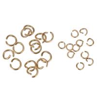 Stainless Steel Otvoreno Ring, Nehrđajući čelik, porasla zlatna boja pozlatom, različite veličine za izbor, 200računala/Lot, Prodano By Lot