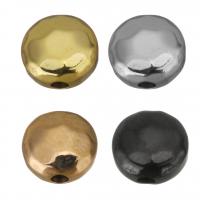 Perlas de acero inoxidable, Redondo aplanado, chapado, más colores para la opción, 8.50x4.50mm, agujero:aproximado 2mm, 10PCs/Grupo, Vendido por Grupo