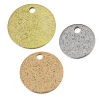 Stainless Steel Pendants, Flat Round, plated, different size for choice, more colors for choice, Hole:Approx 1.5mm, 100PCs/Lot, Sold By Lot