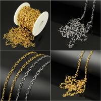 Stainless Steel Jewelry Chain with plastic spool plated figure-8 chain Approx Sold By Spool