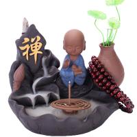 Backflow Incense Burner, Porcelain, handmade, for home and office & durable & different styles for choice, 160x130x140mm, Sold By PC