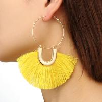 Fashion Fringe Earrings, Tibetan Style, plated, for woman, more colors for choice, nickel, lead & cadmium free, Sold By Pair