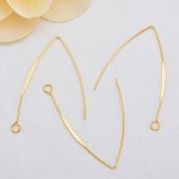 Brass Hook Earwire real gold plated DIY nickel lead & cadmium free Approx Sold By Lot