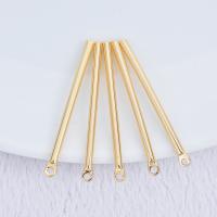 Brass Earring Drop Component Column real gold plated DIY nickel lead & cadmium free Approx Sold By Lot